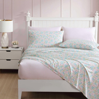 Thumbnail 2: Laura Ashley Laura Ashley 6 Pc. Cotton Percale Sheet Set 