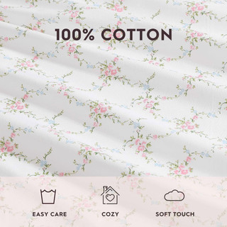 Thumbnail 36: Laura Ashley Laura Ashley Lynda Cotton Percale Sheet Set 