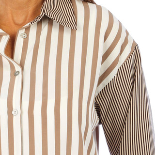 Thumbnail 2: Blue Sol Blue Sol Womens Striped Long Sleeve Buttoned Shirt 