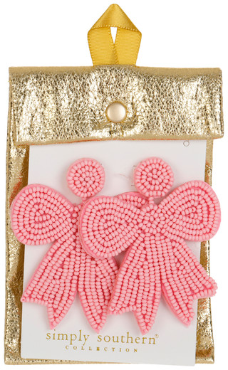 Thumbnail 1: SIMPLY SOUTHERN Simply Southern Bead Bow Post-Back Earrings 
