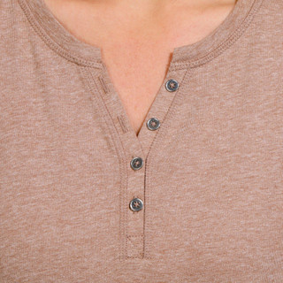 Thumbnail 4: Coral Bay Coral Bay Womens Solid 3/4 Sleeve Henley Top 
