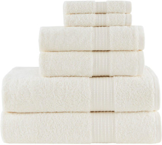 Thumbnail 1: Madison Park Madison Park 6-pc. Organic Cotton Towel Set 