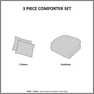 Thumbnail 13: Madison Park Madison Park Viola 3-pc. Comforter Set 