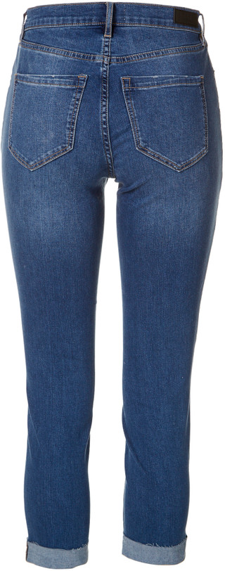 Thumbnail 2: Nicole Miller Womens Roll Cuff Denim Capris 