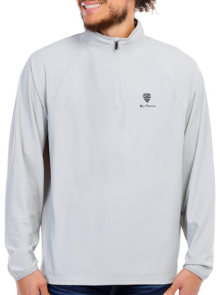 Thumbnail 3: Ben Sherman Ben Sherman Men's Solid Pique Long Sleeve Quarter Zip Top 