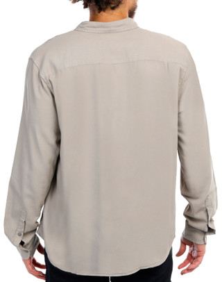 Thumbnail 2: Lucky Brand Lucky Brand Men's Solid Buttoned Long Sleeve Top 