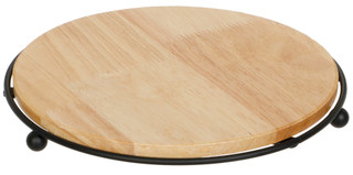 Thumbnail 1: ENCHANTE 7.5 in Wood Serving Trivet 