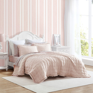 Thumbnail 1: Laura Ashley Laura Ashley Hailee Microfiber Reversible Quilt Set 