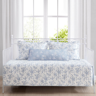 Thumbnail 2: Laura Ashley Laura Ashley Walled Garden 4 Pc Quilted Daybed Cover Set 