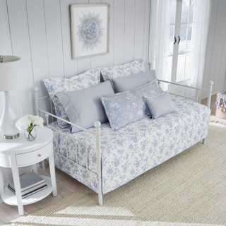 Thumbnail 6: Laura Ashley Laura Ashley Walled Garden 4 Pc Quilted Daybed Cover Set 