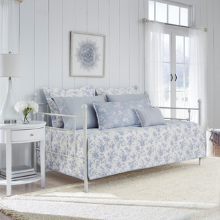 Thumbnail 1: Laura Ashley Laura Ashley Walled Garden 4 Pc Quilted Daybed Cover Set 
