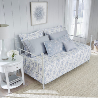Thumbnail 6: Laura Ashley Laura Ashley Walled Garden 4 Pc Quilted Daybed Cover Set 