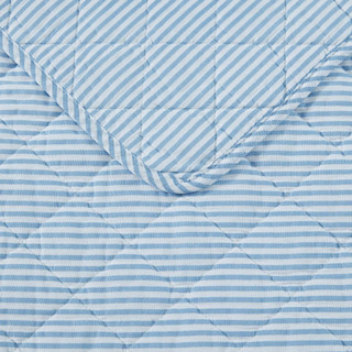 Thumbnail 20: Laura Ashley Laura Ashley Oxford Stripe Reversible Quilt Set 