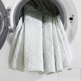 Thumbnail 11: Laura Ashley Laura Ashley Oxford Stripe Reversible Quilt Set 