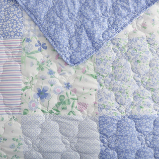 Thumbnail 11: Laura Ashley Laura Ashley Kids Parker Patchwork Reversible Quilt Set 