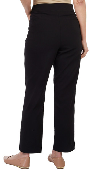 Thumbnail 2: Coral Bay Coral Bay Womens 30 in. Solid Tummy Control Pocket Pant 