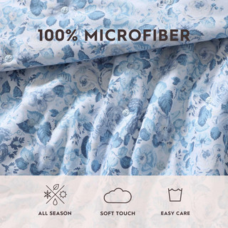 Thumbnail 24: Laura Ashley Laura Ashley Quartet Microfiber Reversible Quilt Set 