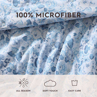 Thumbnail 22: Laura Ashley Laura Ashley Quartet Microfiber Reversible Quilt Set 