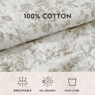 Thumbnail 30: Laura Ashley Laura Ashley Walled Garden Reversible Quilt Set 