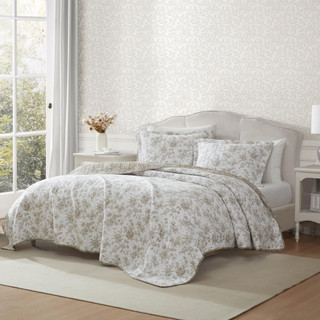 Thumbnail 5: Laura Ashley Laura Ashley Walled Garden Reversible Quilt Set 