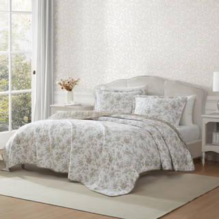 Thumbnail 6: Laura Ashley Laura Ashley Walled Garden Reversible Quilt Set 