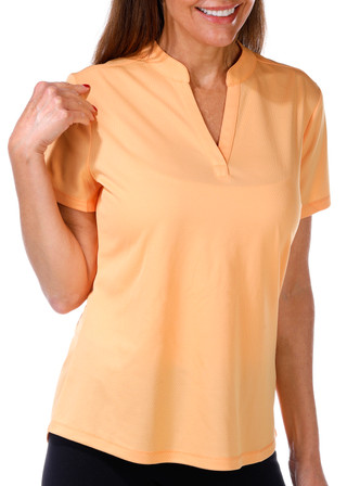 Thumbnail 4: REEL LEGENDS Reel Legends Womens Freeline Mandarin Short Sleeve Top 