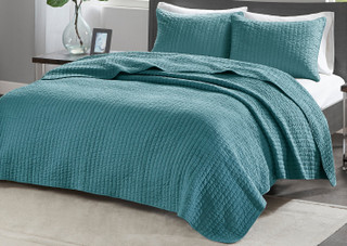 Thumbnail 3: Madison Park Madison Park Keaton Coverlet Set 