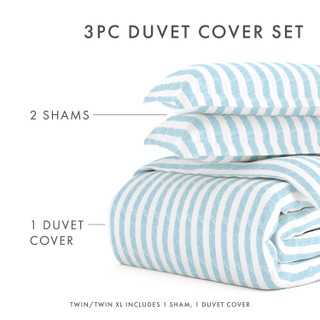Thumbnail 24: Home Collections Home Collections Premium Soft Rugged Stripes Duvet Cover Set 