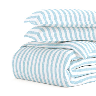 Thumbnail 10: Home Collections Home Collections Premium Soft Rugged Stripes Duvet Cover Set 