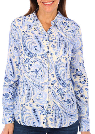 Thumbnail 4: Blue Sol Blue Sol Womens Button Down Printed Top 