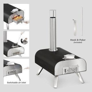 Thumbnail 15: MASTER COOK Master Cook 16 in. Portable Pellet Pizza Oven 
