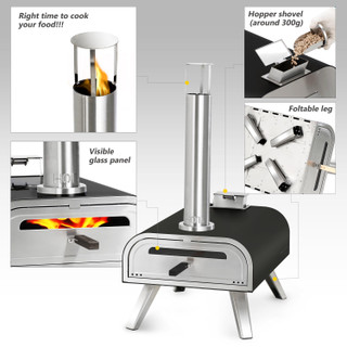 Thumbnail 14: MASTER COOK Master Cook 16 in. Portable Pellet Pizza Oven 