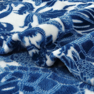 Thumbnail 4: Tommy Bahama Turtle Bay Ultra Soft Plush Fleece Reversible Throw 