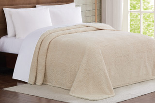 Thumbnail 3: Brooklyn Loom Brooklyn Loom Marshmallow Sherpa Blanket 