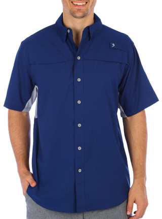 Thumbnail 1: REEL LEGENDS Reel Legends Mens Solid Mariner Short Sleeve Shirt 