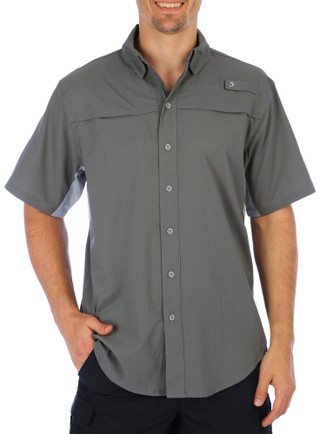 Thumbnail 1: REEL LEGENDS Reel Legends Mens Solid Mariner Short Sleeve Shirt 