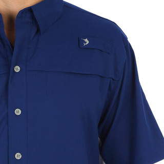 Thumbnail 2: REEL LEGENDS Reel Legends Mens Solid Mariner Short Sleeve Shirt 
