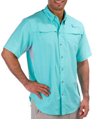 Thumbnail 4: REEL LEGENDS Reel Legends Mens Solid Mariner Short Sleeve Shirt 