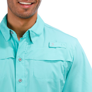 Thumbnail 2: REEL LEGENDS Reel Legends Mens Solid Mariner Short Sleeve Shirt 