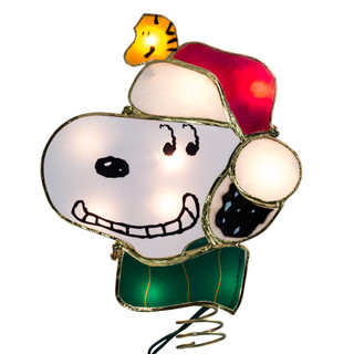 Thumbnail 3: Peanuts Peanuts 9-Inch Snoopy Lighted Treetop 