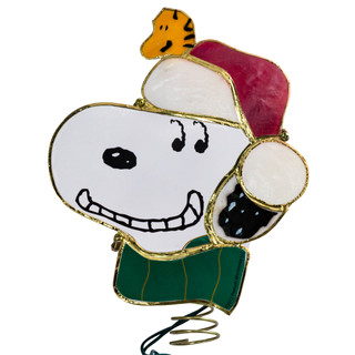 Thumbnail 4: Peanuts Peanuts 9-Inch Snoopy Lighted Treetop 