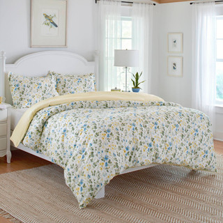 Thumbnail 6: Laura Ashley Laura Ashley Meadow Floral Duvet Cover Set 