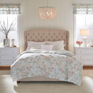 Thumbnail 3: Laura Ashley Laura Ashley Madelynn Floral Duvet Cover Set 