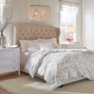 Thumbnail 4: Laura Ashley Laura Ashley Madelynn Floral Duvet Cover Set 