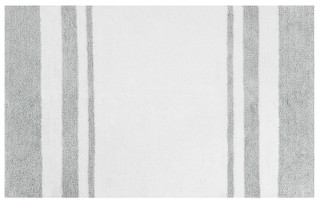 Thumbnail 2: Madison Park Madison Park Spa Cotton Striped Reversible Bath Rug 