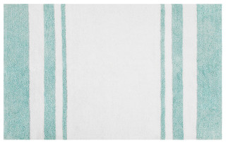 Thumbnail 2: Madison Park Madison Park Spa Cotton Striped Reversible Bath Rug 