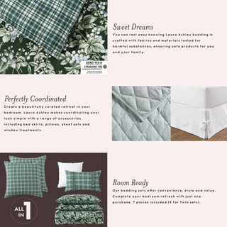 Thumbnail 32: Laura Ashley Laura Ashley Natalie Floral Duvet Cover Set 