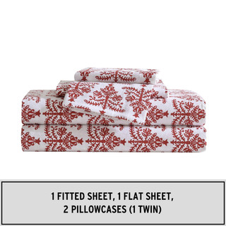 Thumbnail 26: Eddie Bauer Jolly Trees Flannel Sheet Set 