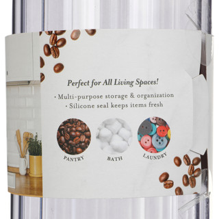 Thumbnail 4: Core Home Core Home 50.7 oz Ribbed Glass Canister 