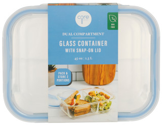 Thumbnail 3: Core Home Core Home 45 oz Glass Food Storage Container 